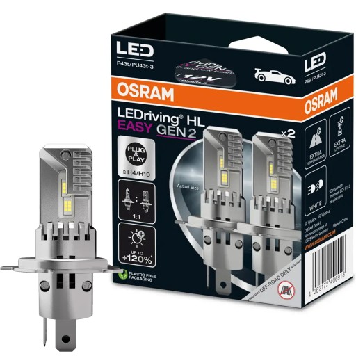 Светодиодные лампы Osram HL Easy H4/H19 GEN2 6500K 2 шт.