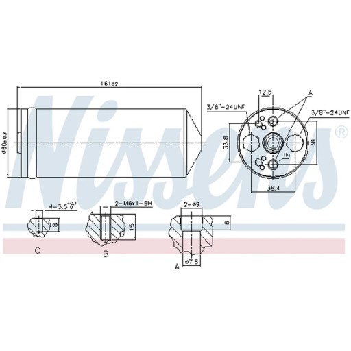 Осушитель, кондиционер NISSENS 95056