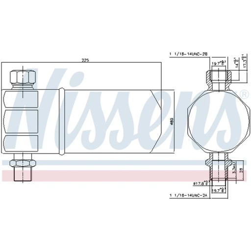 Осушитель, кондиционер NISSENS 95115