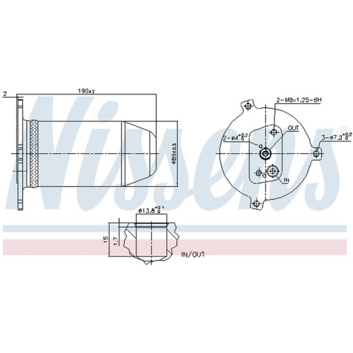 Осушувач, кондиціонер NISSENS 95174