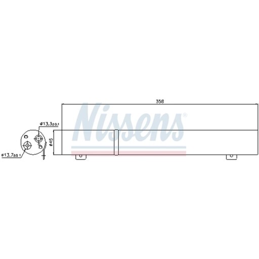 95487 - Осушитель, кондиционер NISSENS 95487