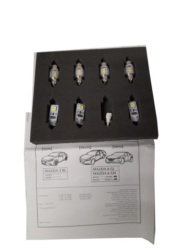 Светодиодное внутреннее освещение-Mazda 6 GJ-Sedan