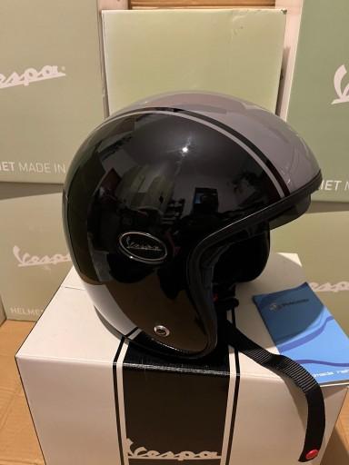 Відкритий мотоциклетний шолом Vespa Jet Helm Black L