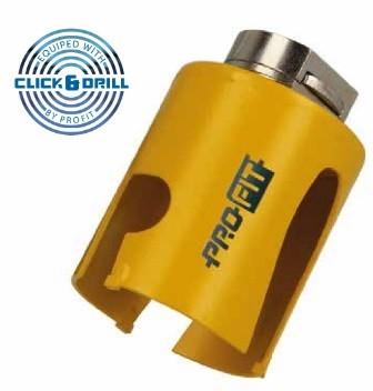 Универсальная кольцевая пила Click&Drill 133 мм