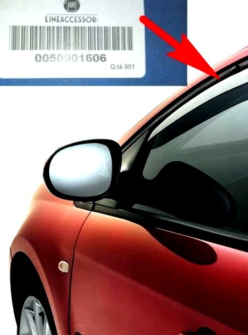 Дефлекторы окон ПЕРЕДНИЕ FIAT BRAVO 07-14 ORY 50901606