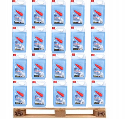 Паллет 108pcs шайба жидкости Золотой пласт зима-22C 5 литров