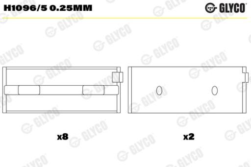 KG 7655 - Основные подшипники FORD MONDEO 2.5 3.0 V6 DURATEC