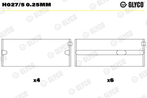 77803600 - Шатунные вкладыши VW TOUAREG 2.5 R5 TDI