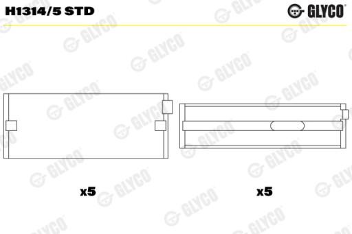 tce - Основные подшипники RENAULT 1.4 TCE 1.4 TCe STD