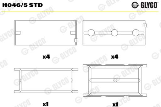 01-3841/6 STD - CONNECTING ROD BEARINGS VW PASSAT (3C2)