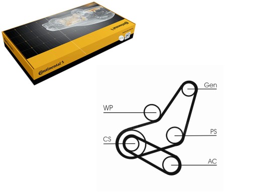 6PK1059 T2 - КЛИНОВОЙ РЕМЕНЬ VOLVO C30 S40 II V50 FORD C-MAX FOCUS C-MAX FOCUS II