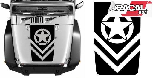 Полоса капота автомобиля сторона звезда 58x91cm цвет