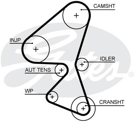 GAT5688XS - РЕМЕНЬ ГРМ CITROEN 1.5 D - 1.6 D BLUEHDI