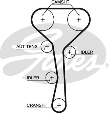5507XS - РЕМЕНЬ ГРМ GATES 5507XS