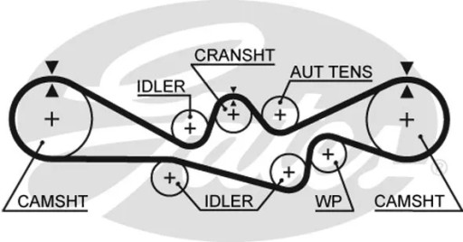 РЕМІНЬ ГРМ /GATES/ FEBI BILSTEIN Ремінь ГРМ