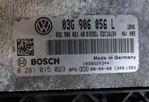 PASSAT B6 1.9 TDI BLS ДВИГАТЕЛЬ КОМПЬЮТЕР 03G90605L