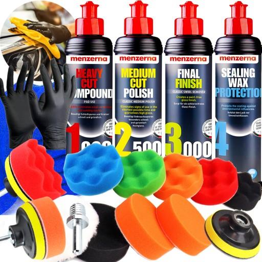 Полірувальна паста MENZERNA x3 + віск SW + набір прокладок