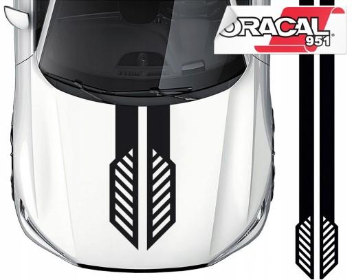 Полосы для автомобиля шаблон наклейки 20cmx2 3M черный