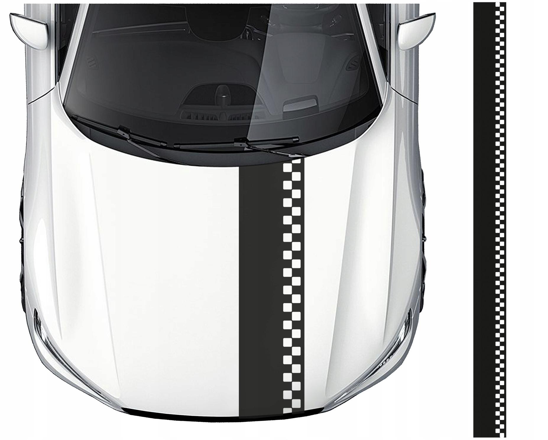 Автомобильные ремни 30СМ х 4М наклейки. Клетчатый