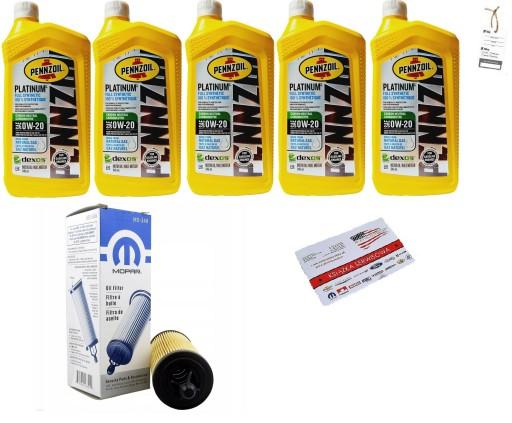 PENNZOIL 0W20 + МАСЛЯНИЙ ФІЛЬТР MO-349 68191349AC