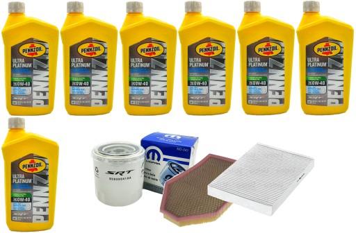 PENNZOIL 0W40 SRT + ЗАРЯДНИЙ ПРИСТРІЙ V8 ФІЛЬТРИ 2012-21