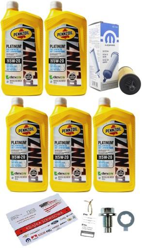 PENNZOIL 5W20 4.8L + ФИЛЬТР MO-349 PENTASTAR 3.6 + ПРОБКА МАСЛЯНОГО ПОДДОНА
