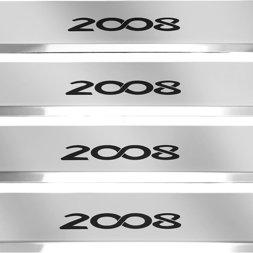 PEUGEOT 2008 Бічні пороги Facelift 304 нержавіюча сталь Gloss finish