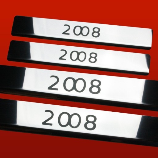 PEUGEOT 2008 304 Накладки на пороги з нержавіючої сталі, глянцеве покриття C