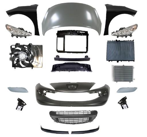 7104FS - PEUGEOT 207 06-09 ПЕРЕДНИЙ БАМПЕР БАМПЕРА