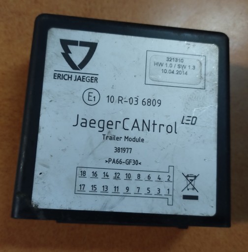 PEUGEOT 207 МОДУЛЬ ГАКА JAEGERCANTROL 321310