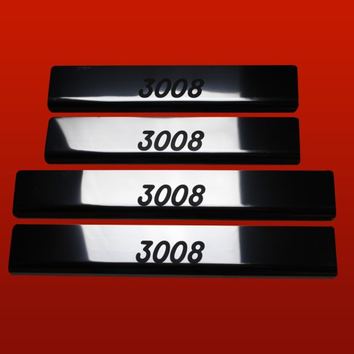 PEUGEOT 3008 MK1 Glossy 304 кришки з нержавіючої сталі