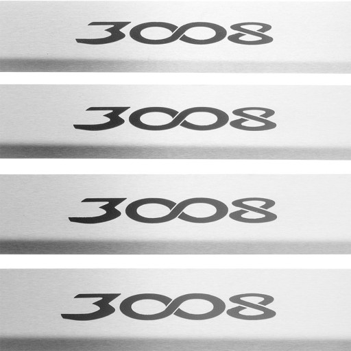 PEUGEOT 3008 MK2 Glossy 304 кришки з нержавіючої сталі