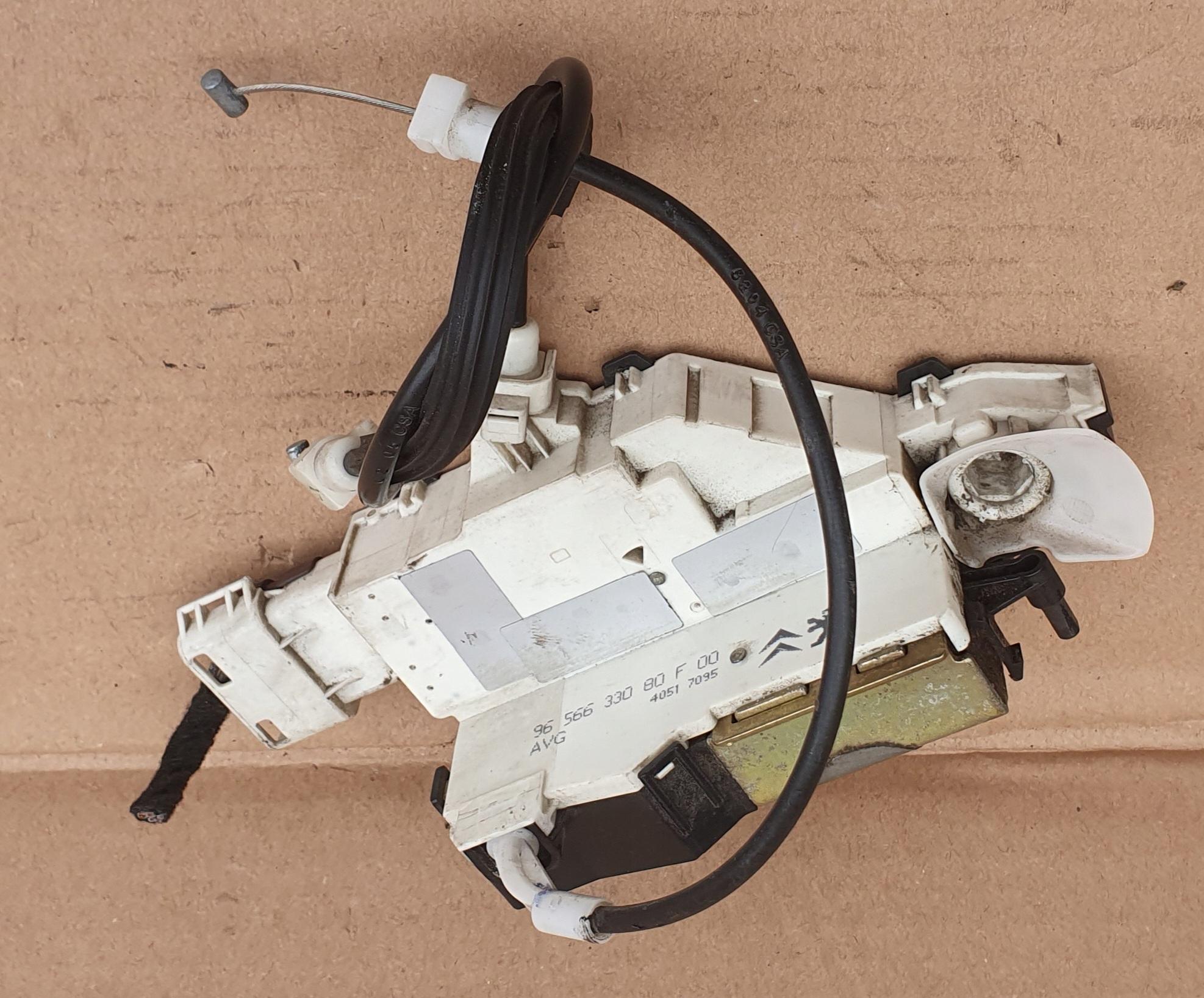 6-PIN - PEUGEOT 407 ЗАМОК ПЕРЕДНІЙ ЛІВИЙ 6-КОНТАКТНИЙ 9656633080F