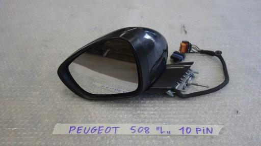 0210077 / 96874806EH 96874806 / PEUGEOT 508 Lusterko zewnętrzne lewe 10PIN 8+2 ORYGINAŁ EUROPA - PEUGEOT 508 И ЛЕВОЕ ЗЕРКАЛО 10-ПИН ЕВРОПА