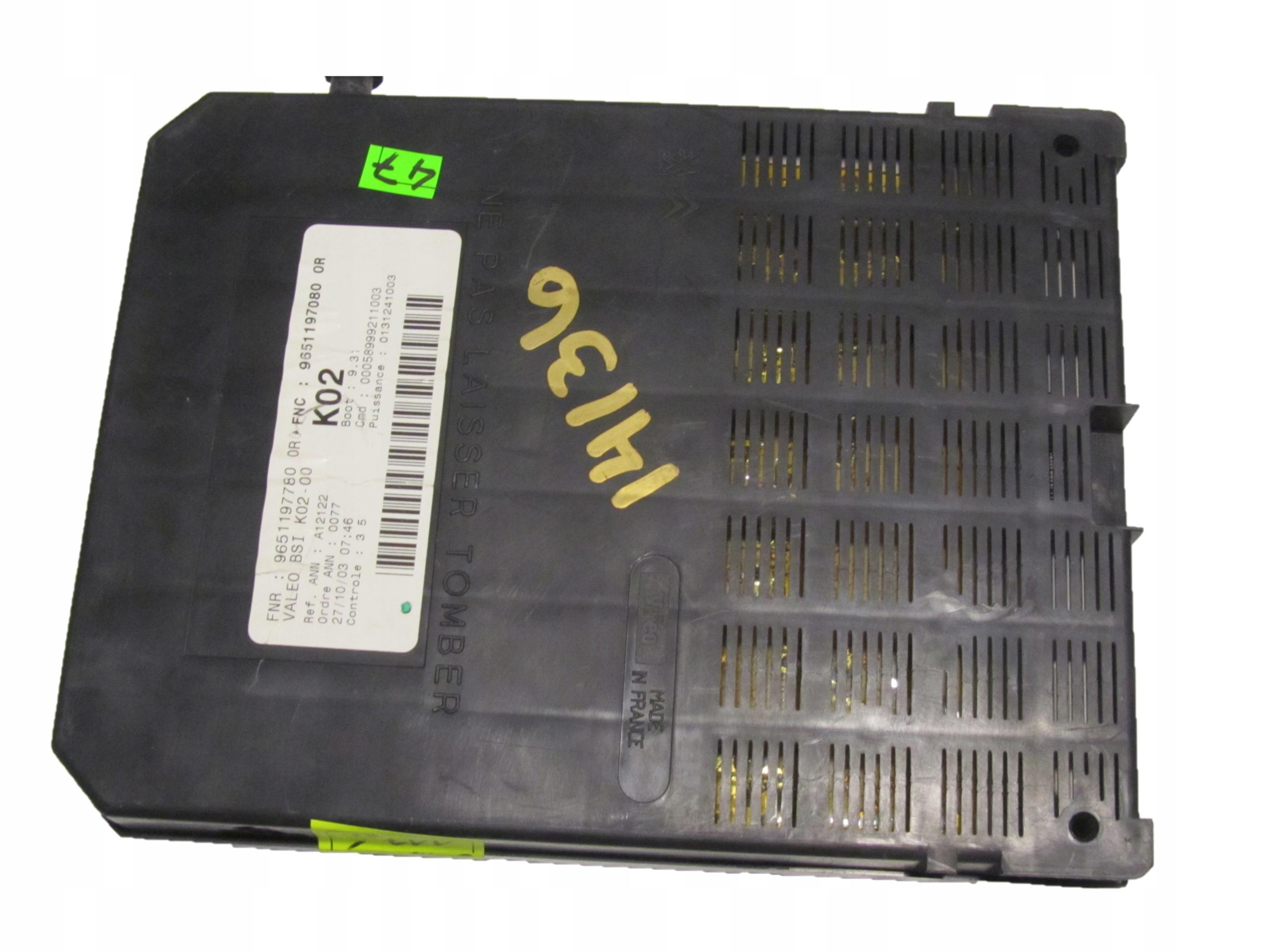 PEUGEOT CITROEN 9651197780 BSI K02 9651197080 OR