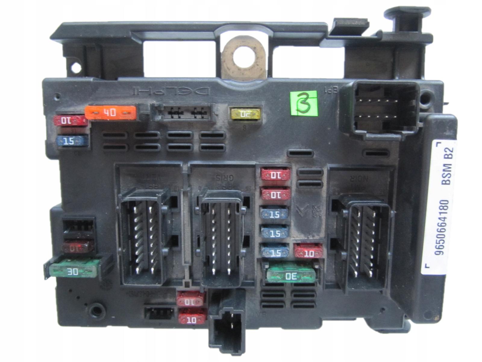 Peugeot CITROEN коробка модуль BSM 9650664180 B2