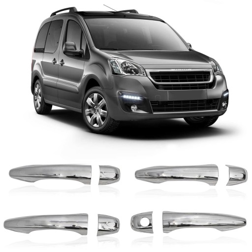 PEUGEOT PARTNER II 2008-2018 ДЕКОРАТИВНЫЕ НАКЛАДКИ НА РУЧКИ