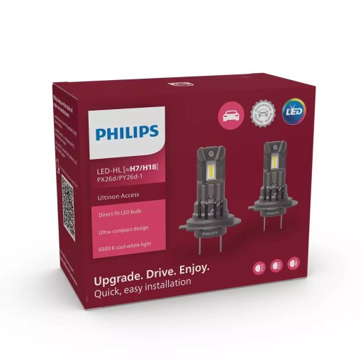 LUM11972U2500C2 - PHILIPS светодиодные лампы H7 / H18 ULTINON ACCESS лампа PLUG&PLAY 6000K