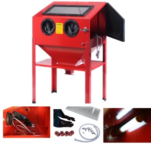 ПЕСКОСТРУЙНАЯ МАШИНА КАБИНЫ 220L ПОЛНЫЙ КОМПЛЕКТ ТВЕРДЫЙ