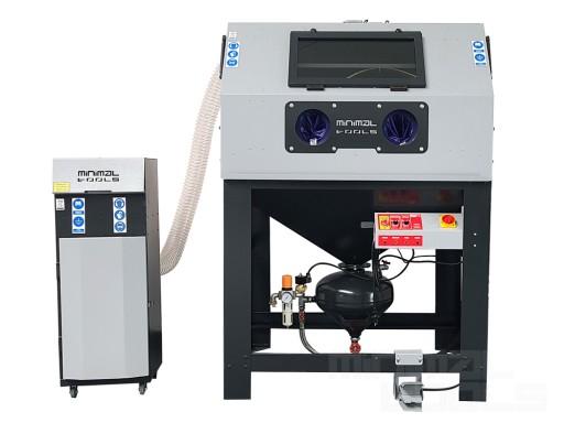 ПЕСКОструйная машина PK900EZ с кабиной под давлением 900 л и пылесборником