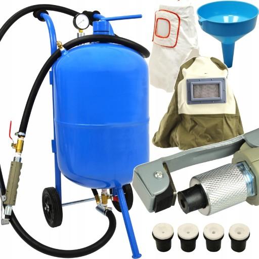 МОБИЛЬНАЯ СИФОННАЯ ПЕСКОСТРОЙНАЯ МАШИНА 38Л КОМПЛЕКТ ПЕСКОСТРОЙНОЙ ПИСТОЛЕТ + ШЛЕМ