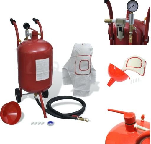 СИФОННА МАШИНА ДЛЯ ПІСКУ 38Л МОБІЛЬНА + 58 НАСОДОК + МАСКА + ФОНЕР