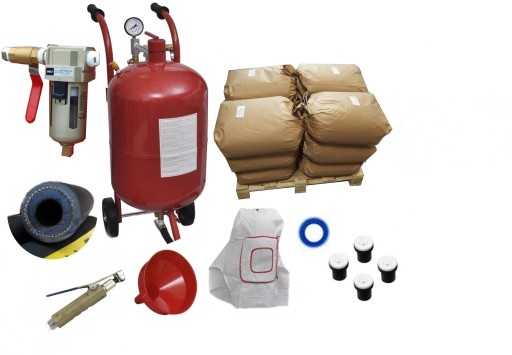 Сифонний піскоструминний апарат 76Л + Корунд пісок 25 кг