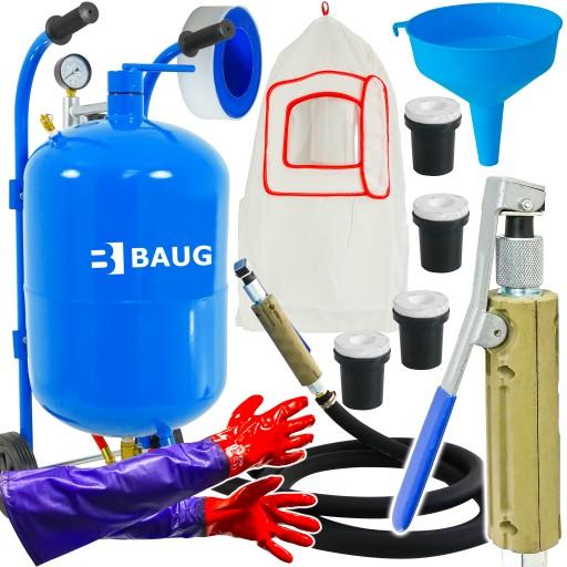 СИФОН ПІСКОСТРУЙНА МАШИНА MOBILE 38L + ПІСТОЛЕТ + НАСАДКИ + НАБІР ШЛАНГОВ