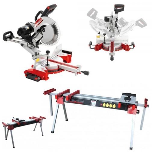 ТОРЦЮВАЛЬНА ПИЛА З ПОДАЧОЮ 305MM HOLZMANN KAP305JL РОБОЧИЙ СТІЛ USK2760 NEW