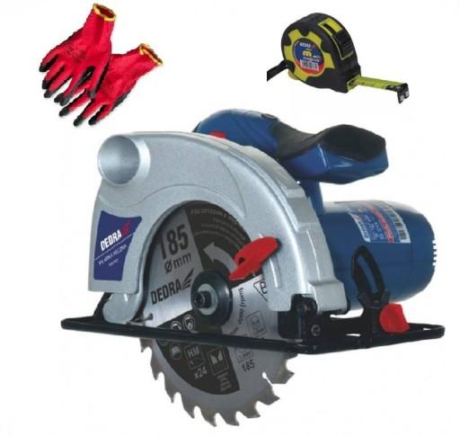 РУЧНАЯ ПИЛА 1500ВТ 185мм DEDRA DED7925 + МЕРКА И БЕСПЛАТНЫЕ ПЕРЧАТКИ