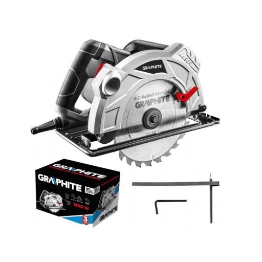 ЦИРКУЛЯРНА ПИЛА 1800W 210*30MM ЛАЗЕРНА ГЛИБИНА РІЗУ 73MM