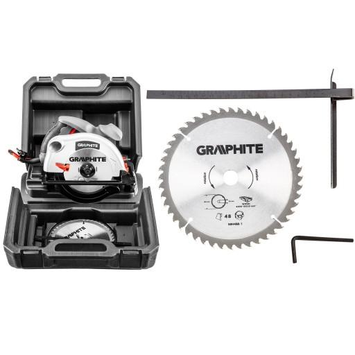ЦИРКУЛЯРНА ПИЛА +2 ДИСКА + КОРПУС ГРАФІТОВИЙ 58G488