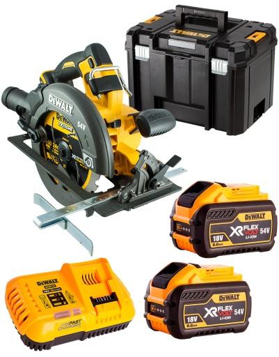 АКУМУЛЯТОРНА ЦИРКУЛЯРНА ПИЛА 190MM XR 54V 2*9.0AH TSTAK