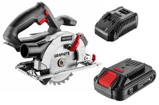 АКУМУЛЯТОРНА ЦИРКУЛЯРНА ПИЛА GRAPHITE 18V 2AH